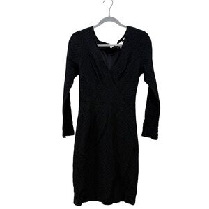 Tracy Reese Black Long Sleeve Dress 
Size Large
